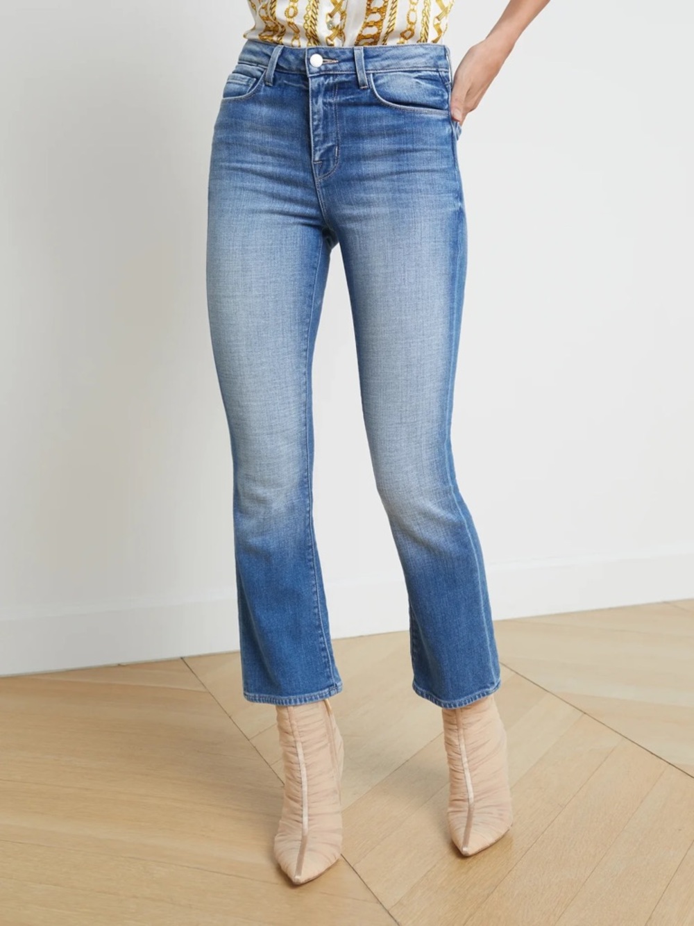 L’AGENCE - TATI Hight Rise Crop Micro Boot Jeans - Hayward